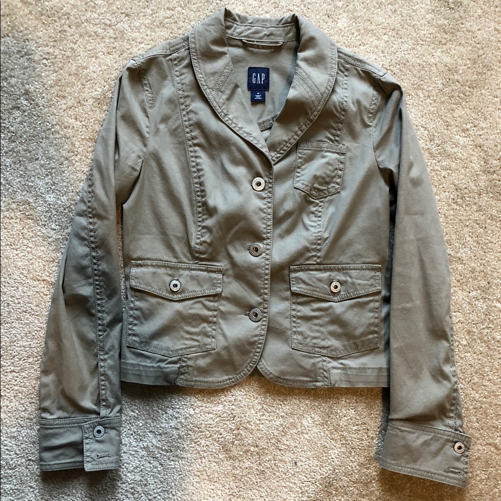 Gap lightweight olive green blazer